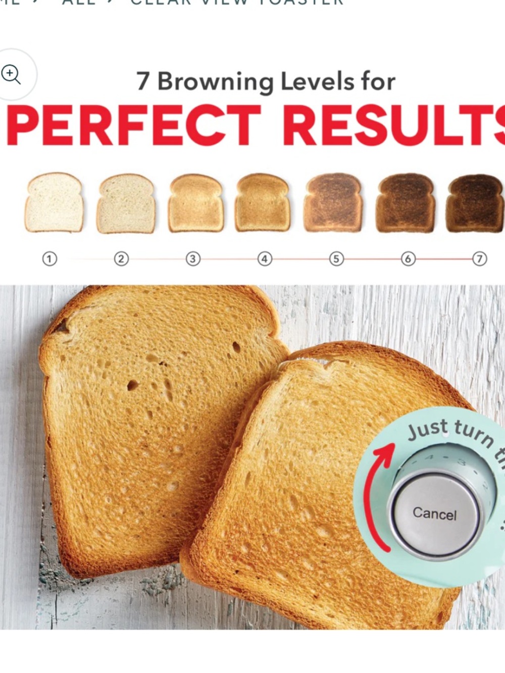 Dash aqua clear view toaster - Picture 7 of 13